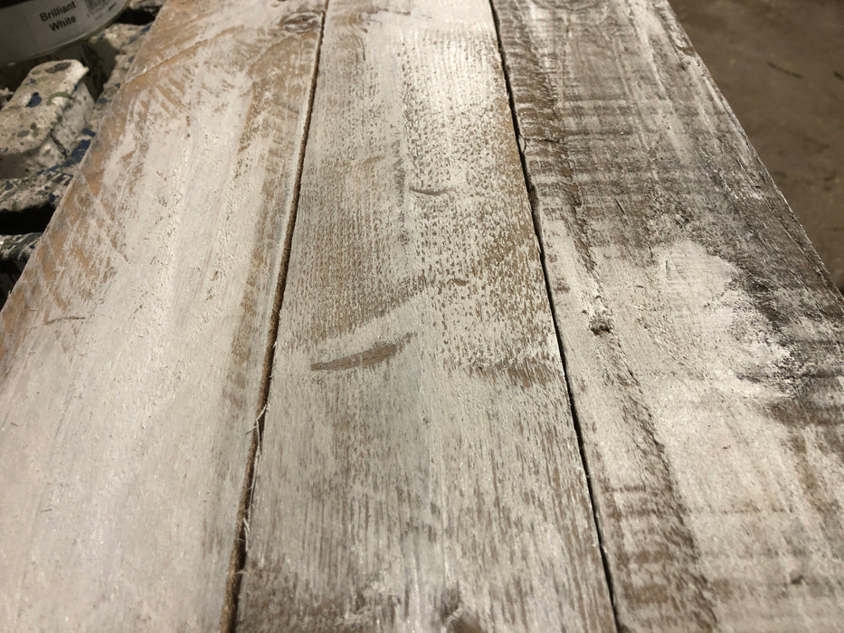 Whitewash Reclaimed Pallet Boards - 50 Square Meter Pack