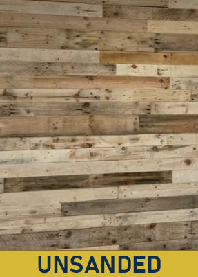Natural Mixed Tone Pallet Board Cladding - UNSANDED - 70m2 Bundle Offer