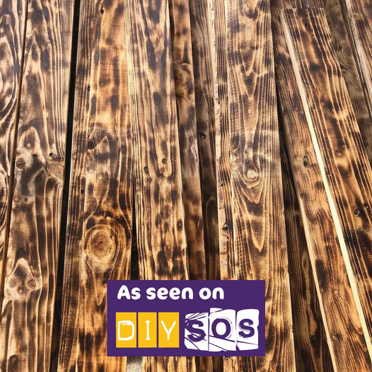 Scorched Pallet Board Cladding - 20 Square Meter Offer