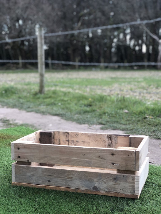 Handcrafted Pallet Board Crate - 2 Tier - 40cm x 30cm