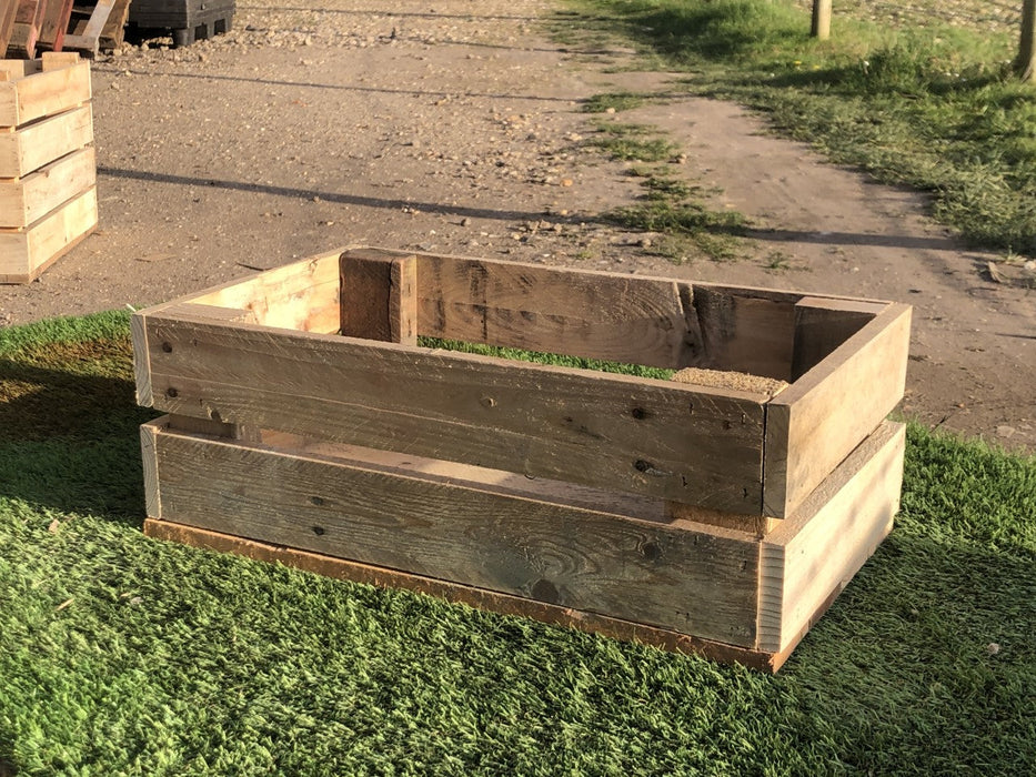 Handcrafted Pallet Board Crate - 2 Tier - 40cm x 30cm