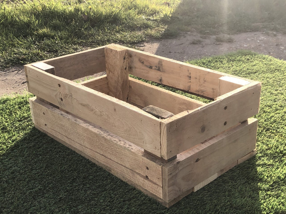 Handcrafted Pallet Board Crate - 2 Tier - 50cm x 30cm