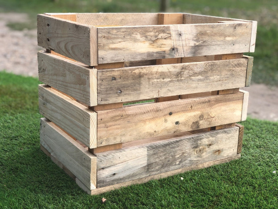 Handcrafted Pallet Board Crate - 4 Tier - 40cm x 30cm