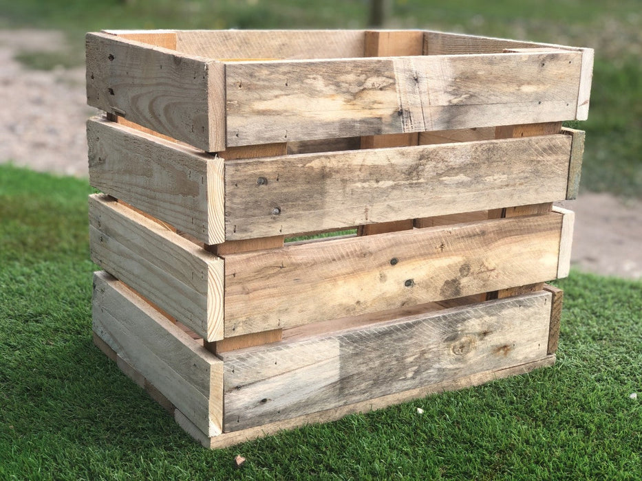 Handcrafted Pallet Board Crate - 4 Tier - 50cm x 30cm