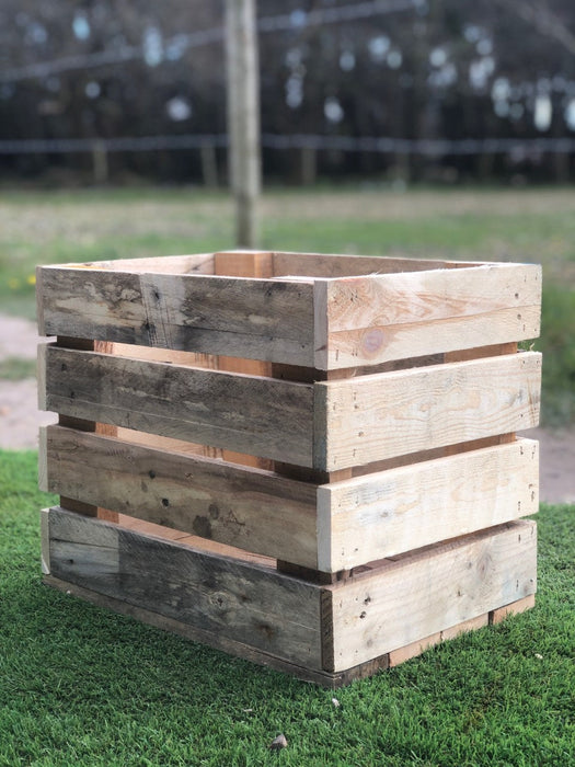 Handcrafted Pallet Board Crate - 4 Tier - 40cm x 30cm