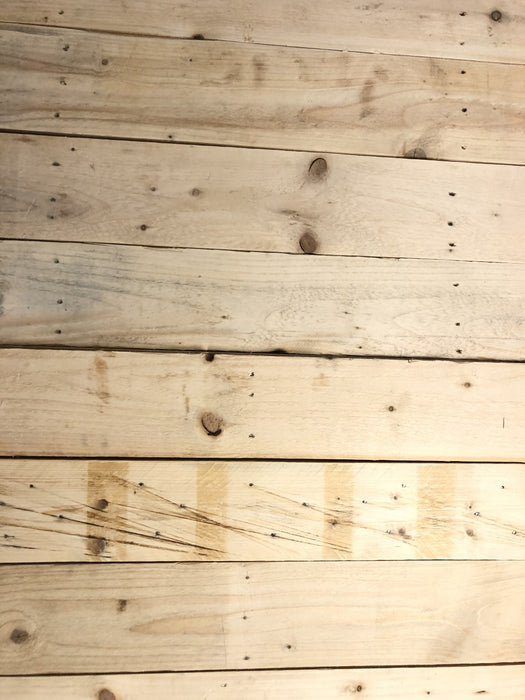 Light Pallet Board Cladding - UNSANDED - 1 Square Meter Pack