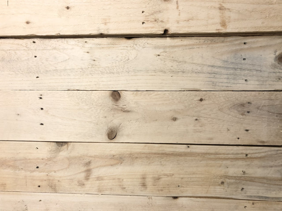 Light Pallet Board Cladding - UNSANDED - 1 Square Meter Pack